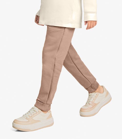 Calça Infantil Masculino Moletom Trick Nick Marrom