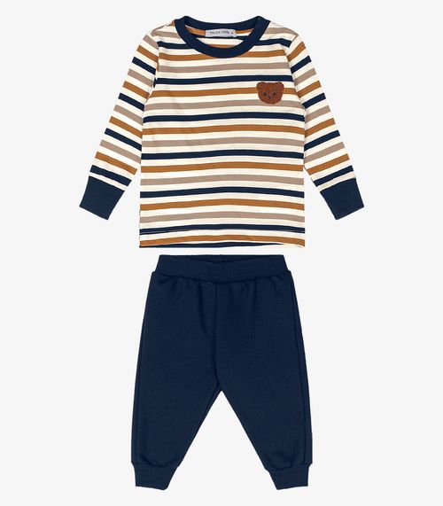 Conjunto Camiseta Com Calça Trick Nick Azul