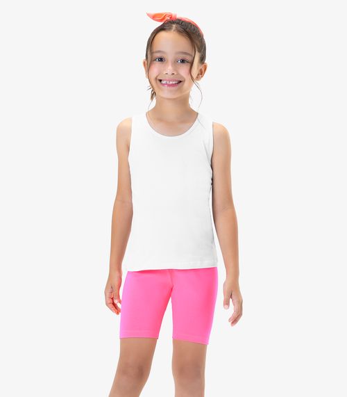 Bermuda Infantil Feminina Ciclista Rovi Kids Rosa