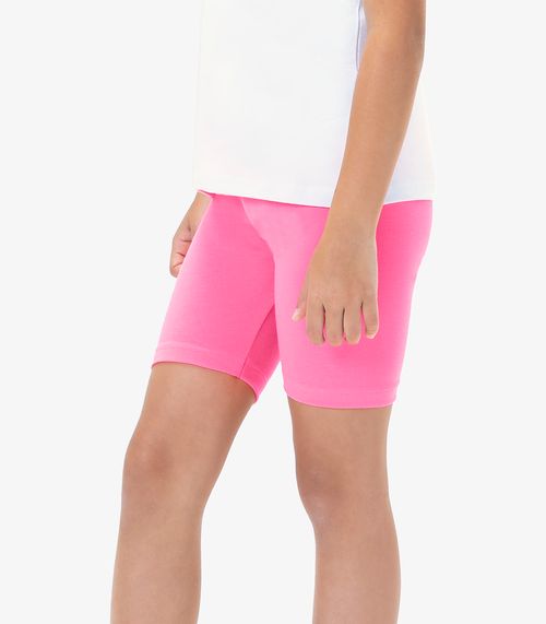 Bermuda Infantil Feminina Ciclista Rovi Kids Rosa