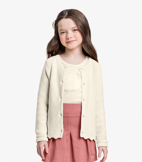 Blusa Manga Longa Trick Nick Bege