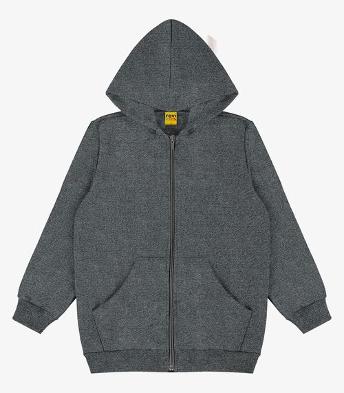 Jaqueta Infantil Moletom com Capuz Rovitex Kids Preto