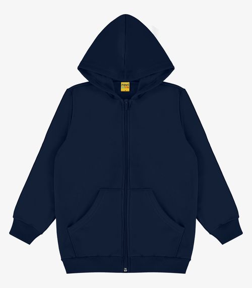 Jaqueta Infantil Moletom com Capuz Rovitex Kids Azul