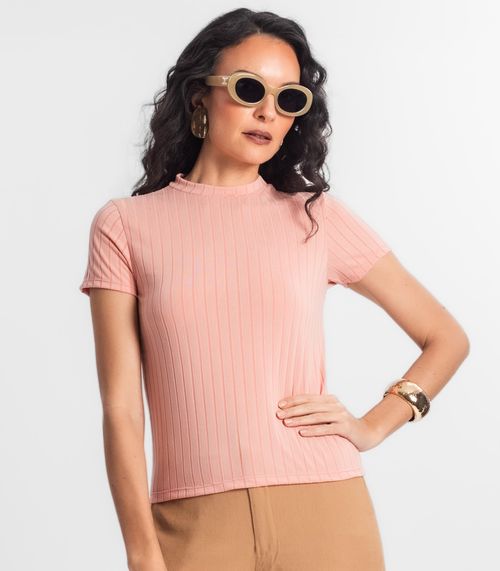Kit de blusa Feminina com Gola Rosa