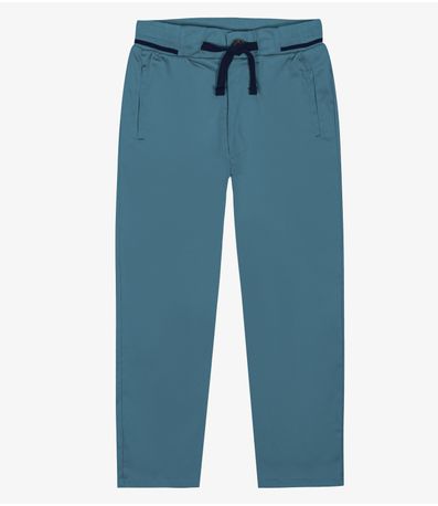 Calça Infantil Masculina Em Sarja Twill Trick Nick Azul