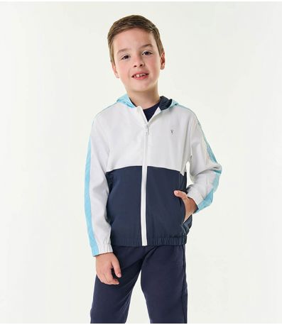 Jaqueta Infantil Em Microfibra Trick Nick Azul