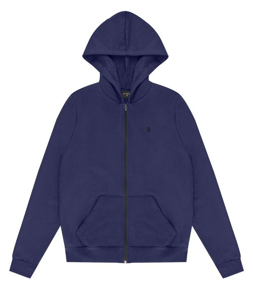 Jaqueta Masculina Plus Moletom Premium Diametro Azul