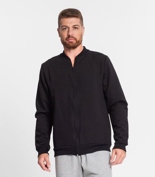 Jaqueta Masculina Em Moletom Diametro Preto