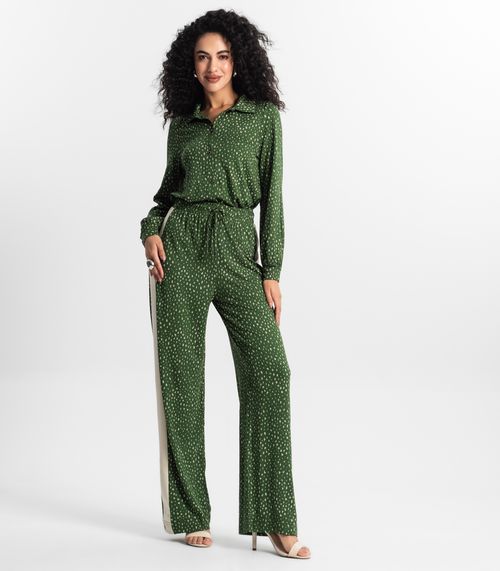 Calça Pantalona Feminina Rovitex Verde