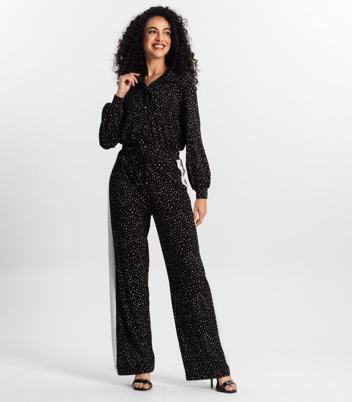 Calça Pantalona Feminina Rovitex Preto