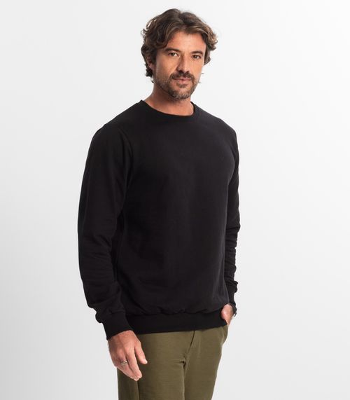 Blusão Masculino Moletom Básico Diametro Preto