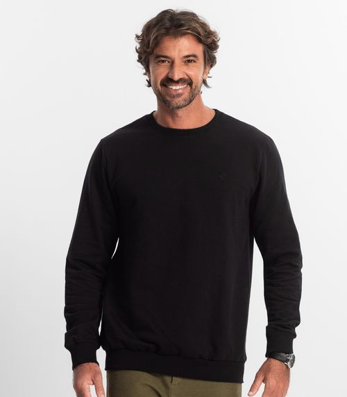 Blusão Masculino Moletom Básico Diametro Preto