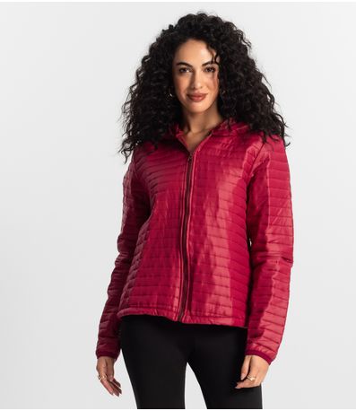Jaqueta Feminina Com Capuz Rovitex Roxo