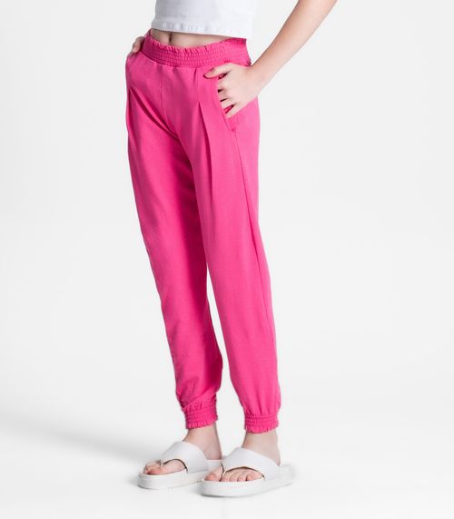 Calça Jogger Juvenil Feminina Minty Rosa
