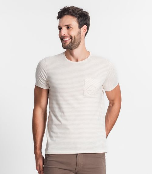 Camiseta Masculina Diametro Bege