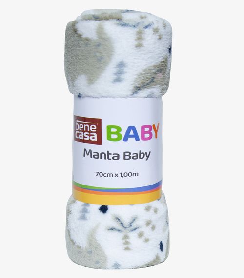 Manta Infantil Microfibra Bene Casa Branco