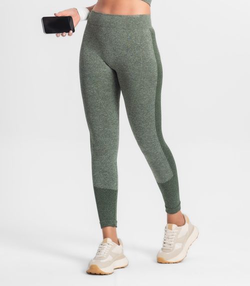 Legging Feminina Cintura Alta Seamless Style Box Verde