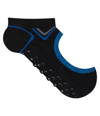 Meia Masculina Para Pilates Cia Da Meia Preto
