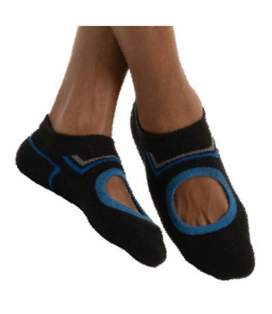 Meia Masculina Para Pilates Cia Da Meia Preto