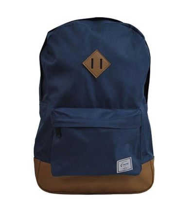 Mochila Escolar Com Bolso Frontal Yins Azul