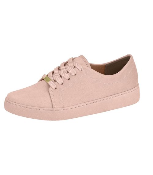 Tênis Feminino Camurça Monocromático Vizzano Rosa