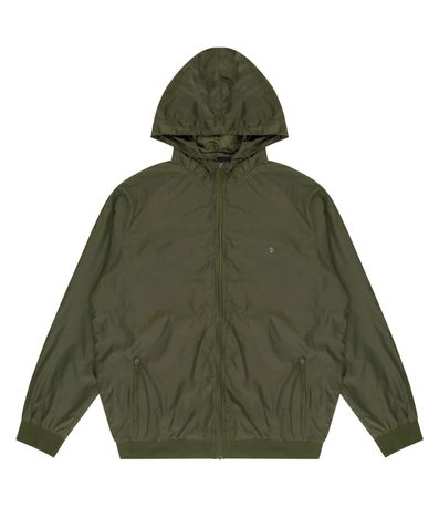 Jaqueta Masculina Plus Size Com Capuz Diametro Verde