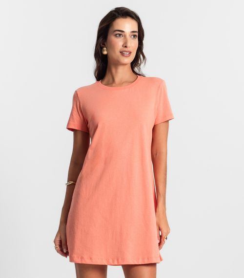 Vestido Meia Malha 30 Básica KO Laranja