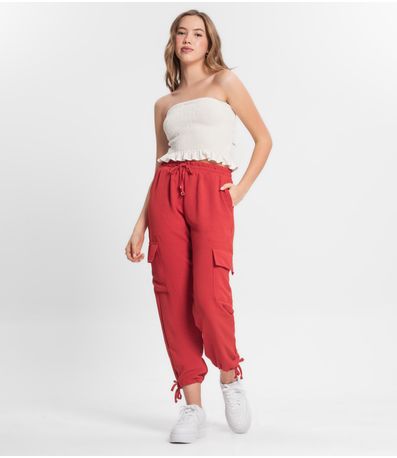 Calça Juvenil Feminina Minty Vermelho