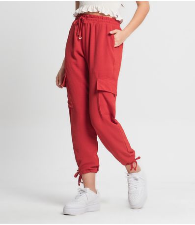 Calça Juvenil Feminina Minty Vermelho