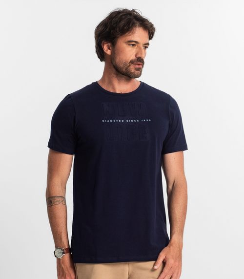 Camiseta Masculina Diametro Azul
