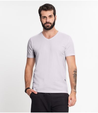 Camiseta Masculina Em Cotton Kohmar Cinza