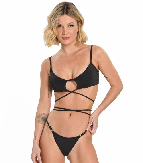 Conjunto Biquíni Amarração Loule Preto