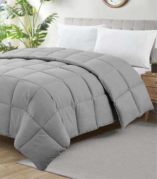 Edredom Ecopluma King Camesa Cinza