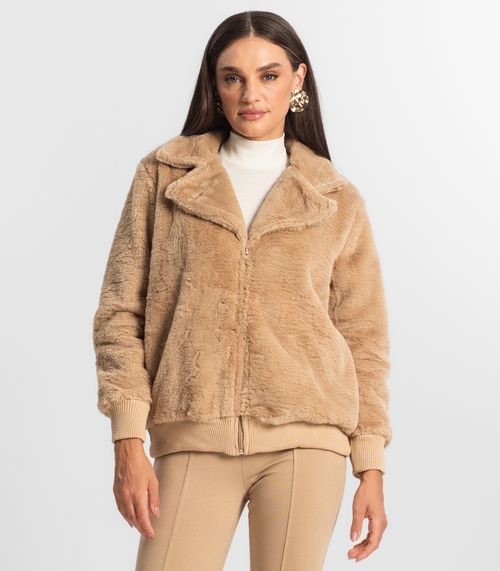 Casaco Feminino em Pelo Safira Endless Marrom