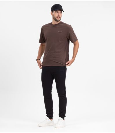 Calça Masculina Em Moletinho Diametro Preto