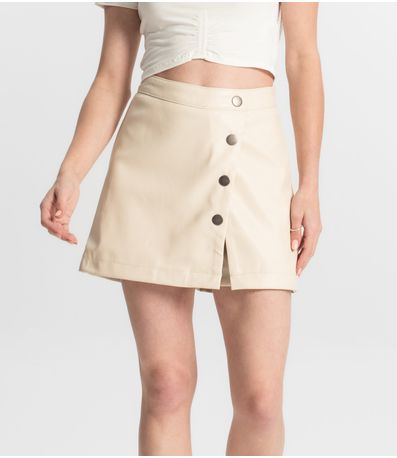 Shorts Saia Juvenil Minty Bege