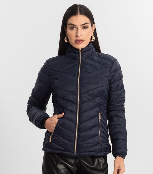 Jaqueta Puffer Feminina Endless Azul
