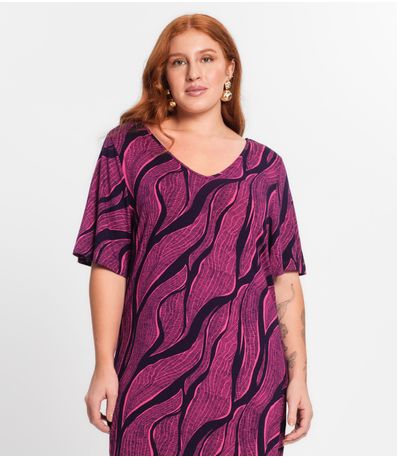 Vestido estampado select Rosa