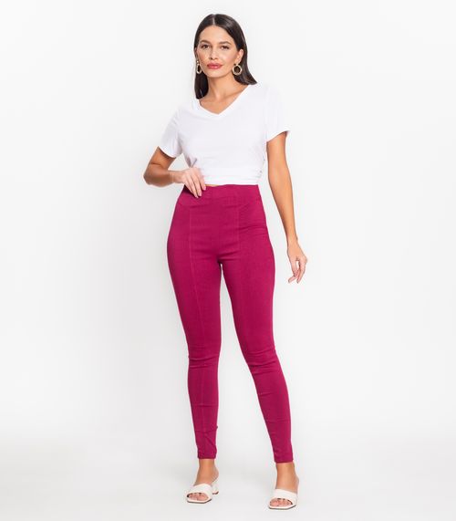 Legging Feminina Em Bengaline Endless Rosa