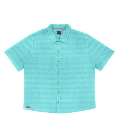 Camisa Plus Size Masculina Diametro Azul