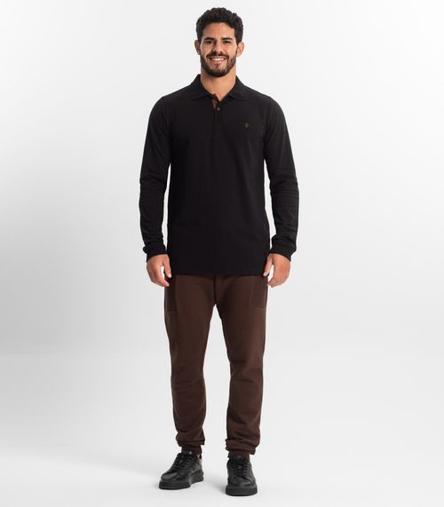 Calça Masculina Em Moletinho Diametro Marrom