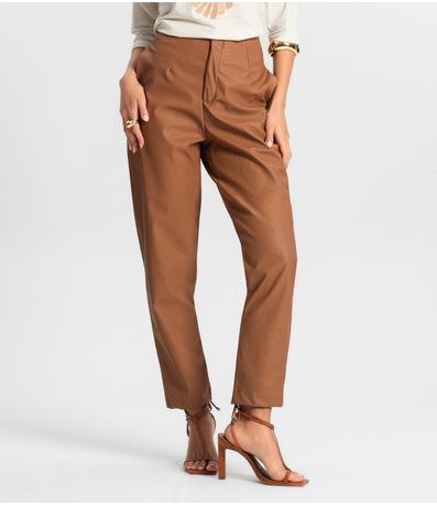 Calça Feminina Courino Endless Marrom
