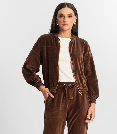 Conjunto Jaqueta com Calça Plush Endless Marrom