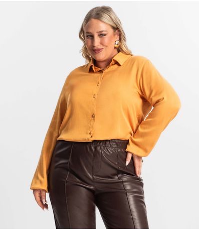 Camisa Manga Longa Secret Glam Secret Glam Marrom