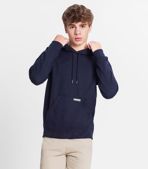 Blusão Com Capuz Juvenil Masculino Minty Azul