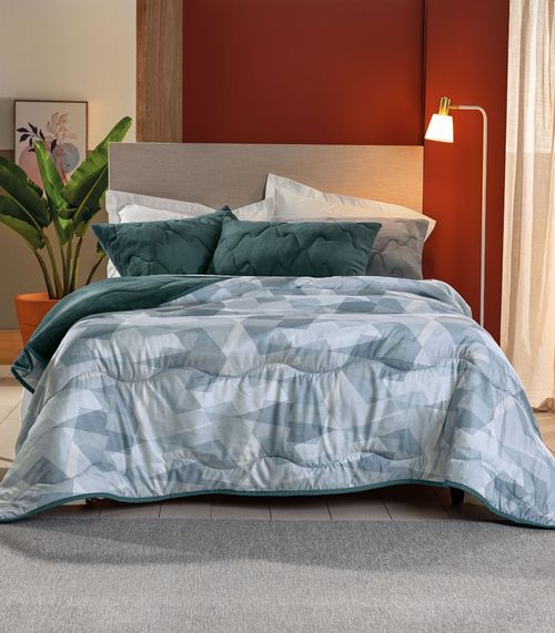 Edredom Blend Confort Casal Altenburg Verde