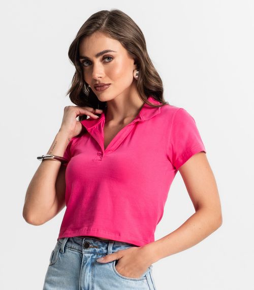 Blusa Feminina Manga Curta Endless Rosa