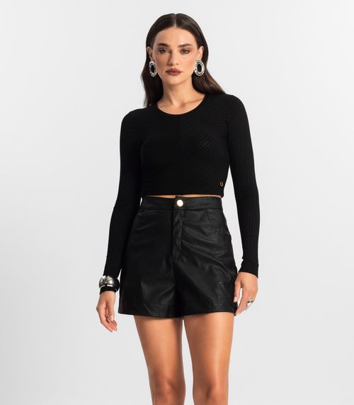 Blusa Feminina Manga Longa Endless Preto