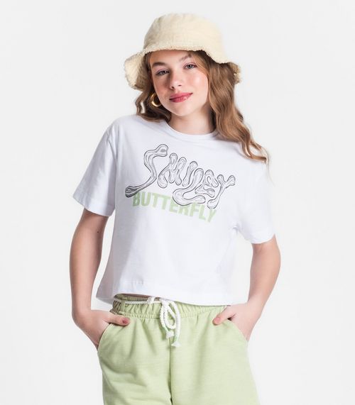 Blusa Juvenil Feminina Minty Branco