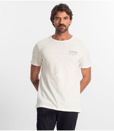 Camiseta Masculina Diametro Bege